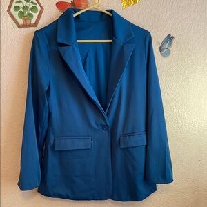 Elegant Blue Women's Blazer